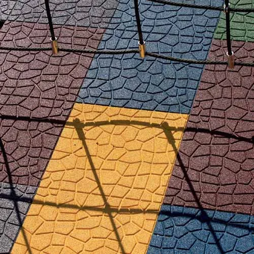 Dalle de Sécurité Graphique avec Design de surface -Ethnique, Vague, Terre, Axial.
